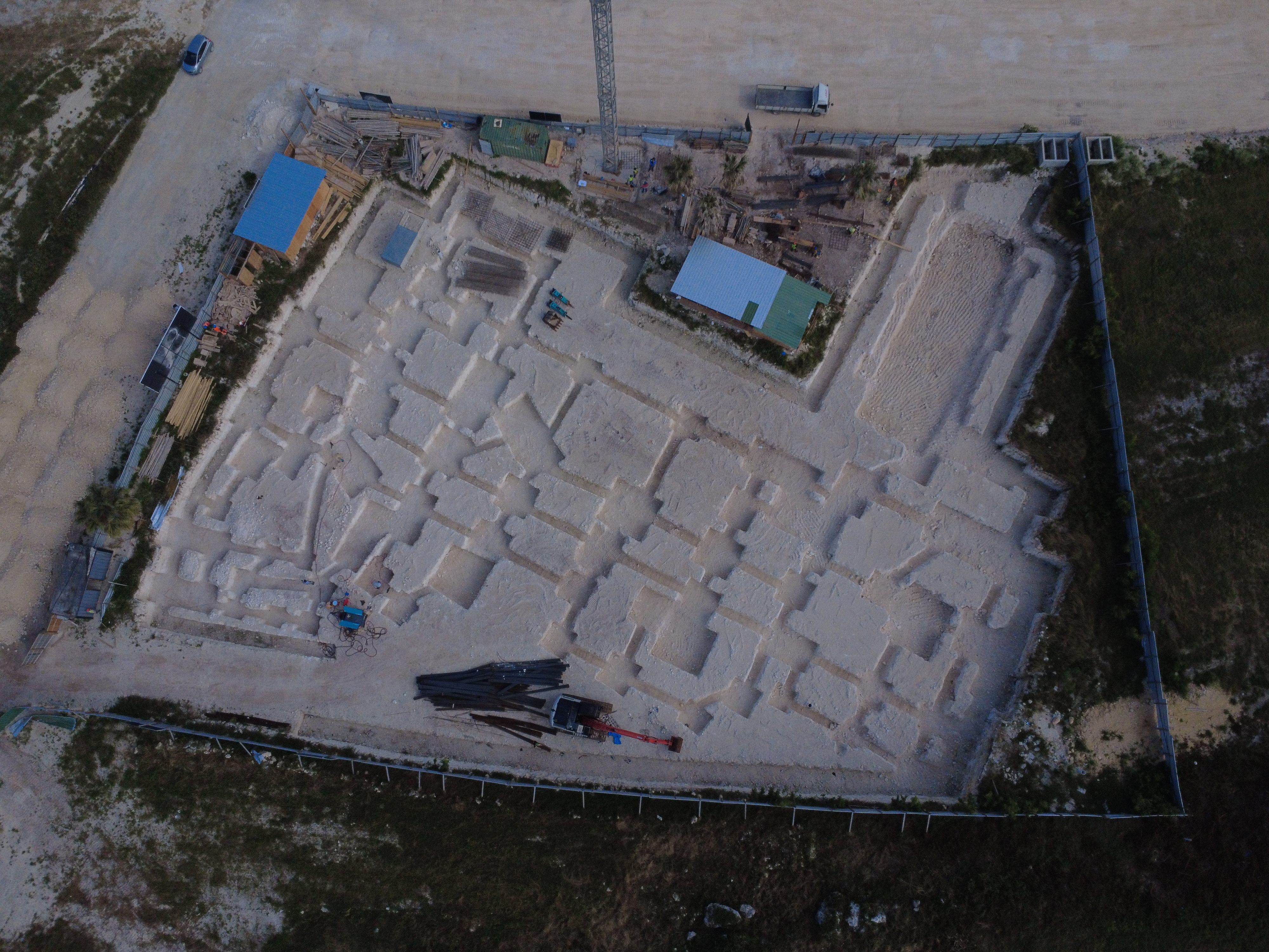 Vista aérea con dron de proyecto inmobiliario en Bávaro, República Dominicana - Dron.PC